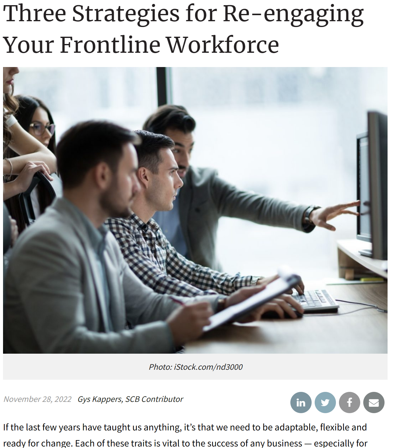 Three Strategies to Re-engage Your Frontline Workforce