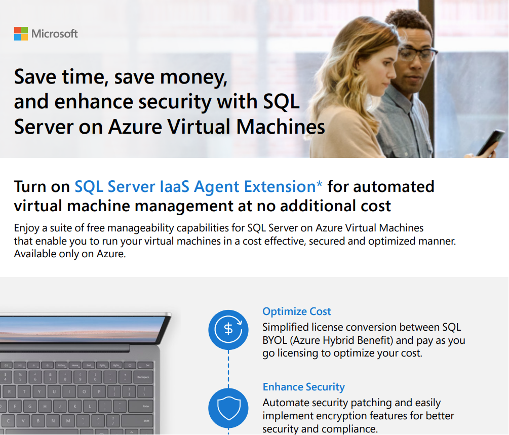 Save Time, Save Money, and Enhance Security with SQL Server on Azure Virtual Machine