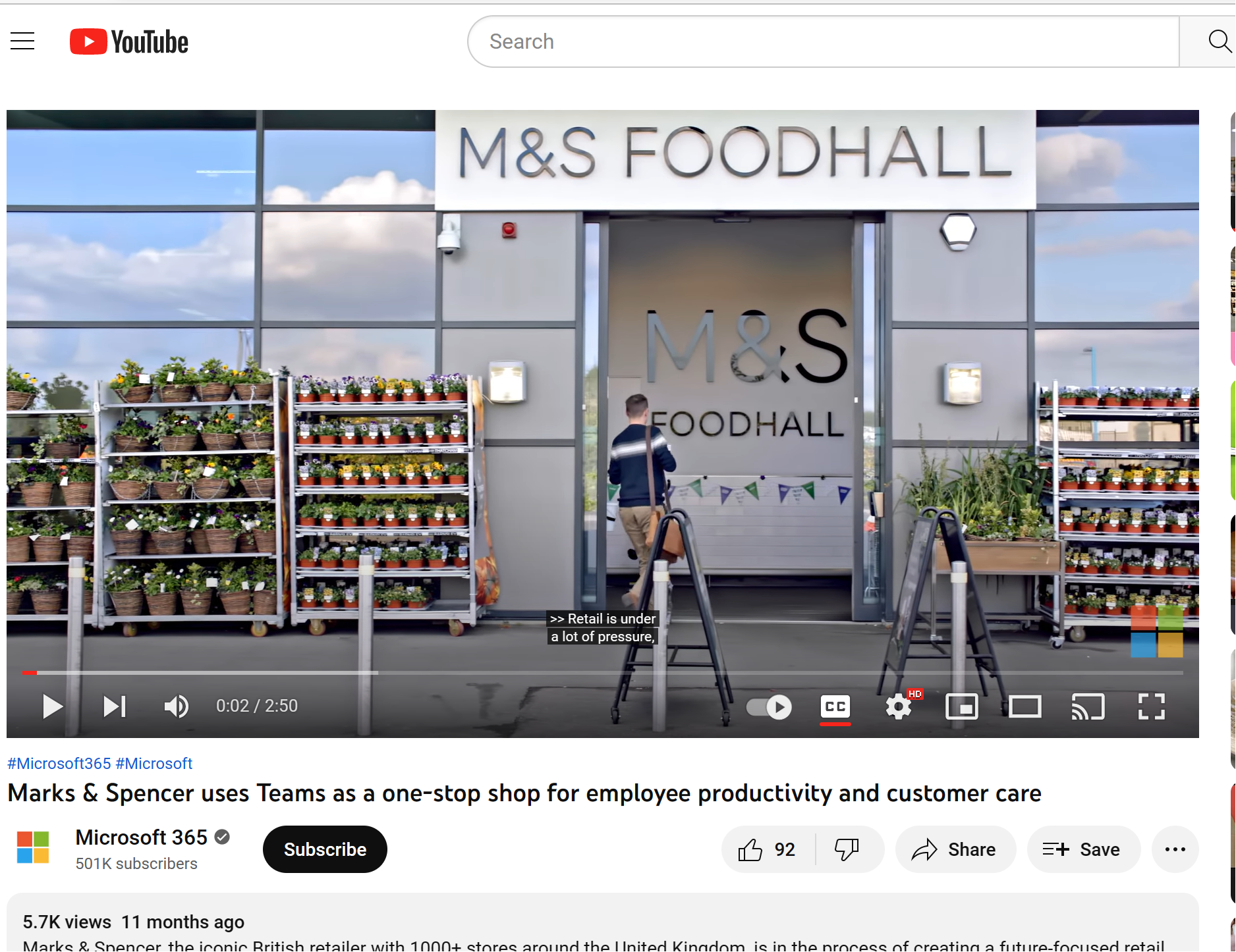 Marks & Spencer Uses Teams as a One-stop Shop for Employee Productivity and Customer Care