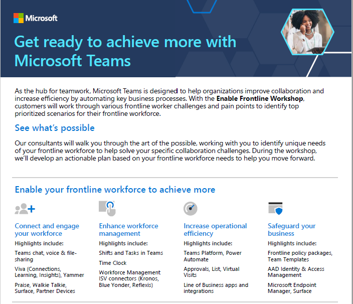 Get ready to achieve more with Microsoft Teams Workshop