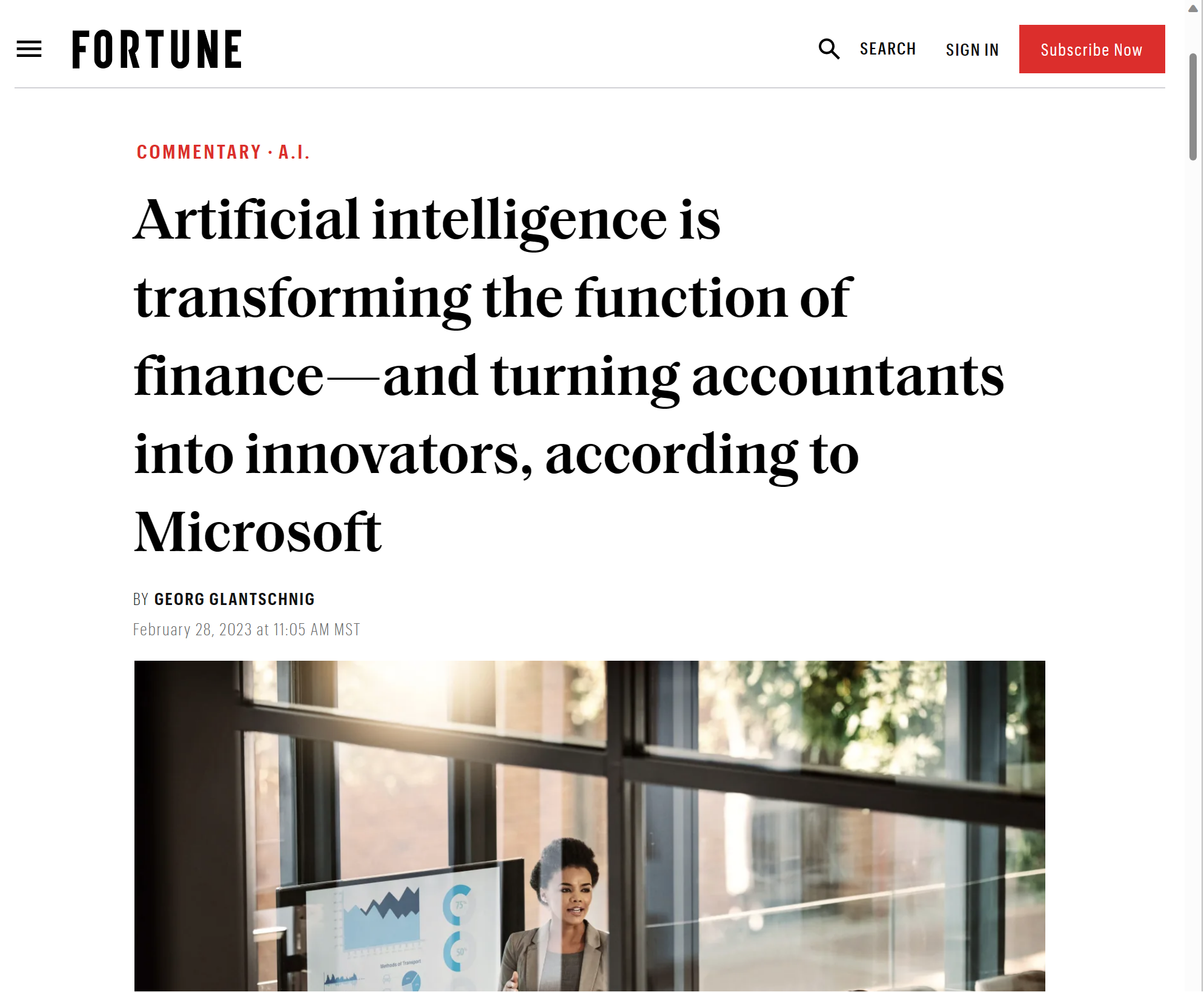 Artificial intelligence is transforming the function of finance—and turning accountants into innovat