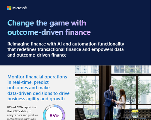 Change the Game with Outcome-Driven Finance