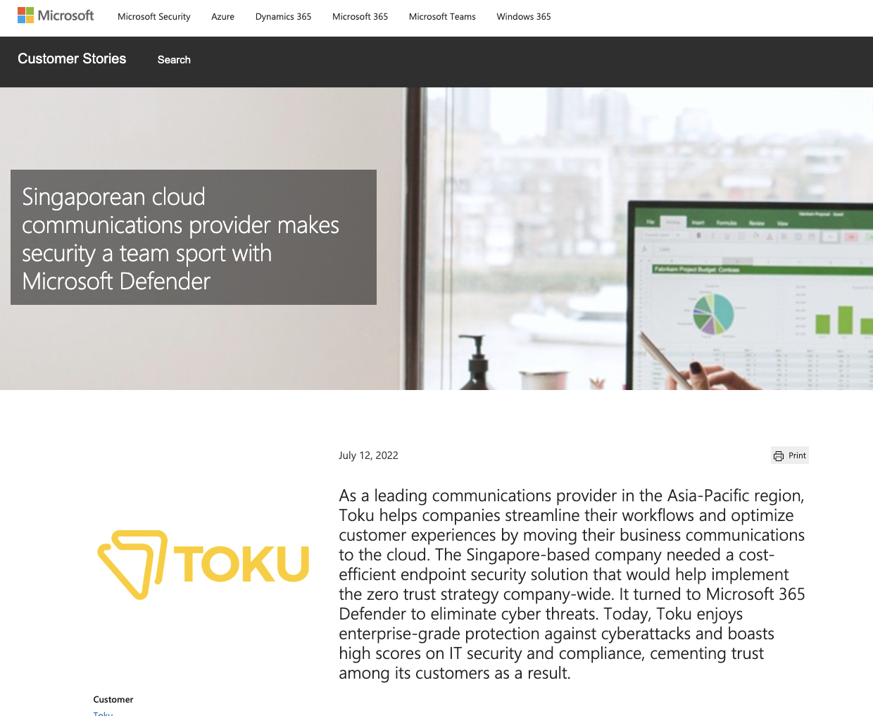 Singaporean cloud communications provider makes security a team sport with Microsoft Defender